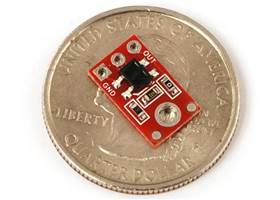 Pololu QTR-1RC sensor on a USA Quarter